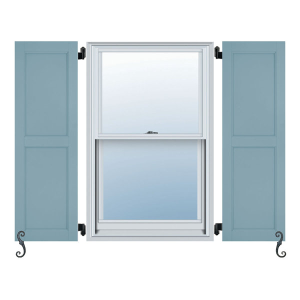 AtlanticPremiumShutters Atlantic Architectural Two Equal Flat Panels